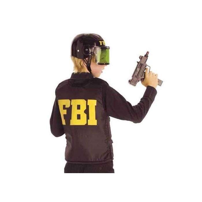 SALE Kinder-Weste FBI, schwarz, Gr. 128