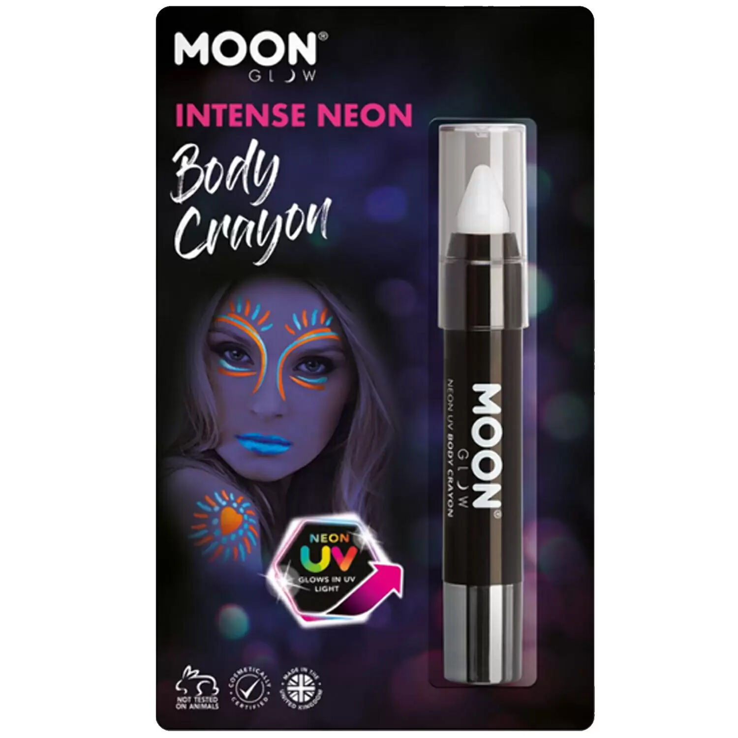 Moon Creations Neon UV-Schminkstift, 3.5g, wei Bild 2