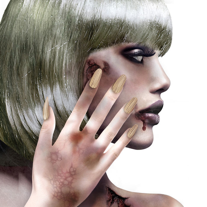 Fingerngel Zombie, 12teilig, selbstklebend Bild 2