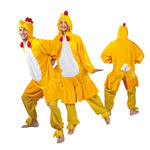 Damen- und Herren-Kostm Overall Huhn - Verschiedene Gren (S-XL)
