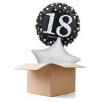 Ballongrsse H-Birthday, Sparkling 18, 2 Ballons