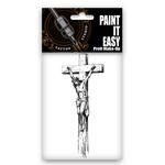 NEU Temporres Tattoo-Motiv Reality, 10,5 x 14,8cm, Prison Jesus am Kreuz