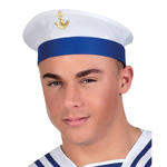 Hut Marine wei mit blauem Band, Einheitsgre