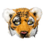 NEU Plsch-Halbmaske Tiger, gelb-orange