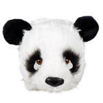 NEU Plsch-Halbmaske Panda, schwarz-wei