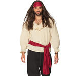 NEU Kostmzubehr-Set Pirat, mit dunkelrotem Stirnband und Schrpe
