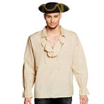Herren-Hemd Pirat, beige - Verschiedene Gren (M-XL)