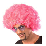Percke Unisex Herren Super-Riesen-Afro Locken, pink