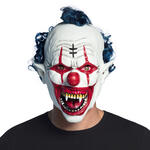 NEU Latex-Gesichtsmaske Vampir Clown, mit Haar