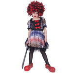 NEU Kinder-Kostm Horror-Clown Luna, Kleid - verschiedene Gren (104-164)