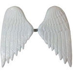 SALE Flgel Engel aus Kunststoff, 45x40cm, wei