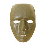 SALE Maske Glitter Face, gold oder silber sortiert