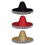 NEU Mexikanischer Hut / Sombrero mit Bommeln, Durchmesser 60 cm, verschiedene Farben