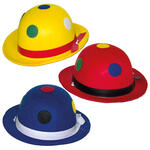 NEU Mini-Hut Melone, gepunktet, 1 Stck, gelb oder blau oder rot