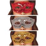 NEU Maske mit Pailletten - Verschiedene Farben