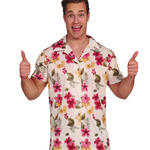 NEU Herren-Kostm Hawaii-Hemd mit Blten - Verschiedene Gren (M-L)