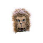 Maske Affe mit Plschhaar, braun