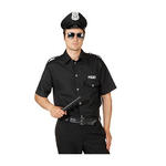 Herren-Hemd Police schwarz - Verschiedene Gren (50-60)