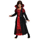 NEU Kinder-Kostm Vampir Prinzessin, Kleid rot/schwarz - verschiedene Gren (116-152)