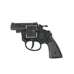 SALE 8-Schuss-Revolver Olly, Kunststoff, schwarz - Cowboy- oder Agenten-Pistole