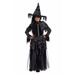 NEU Kinder-Kostm Halloween Hexe schwarzer Tod, inkl. Hut - verschiedene Gren (98-152)