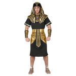 NEU Herren-Kostm Pharao / gypter, schwarz mit Grtel, Kragen und Kopfbedeckung - verschiedene Gren (S-XXL)
