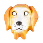 Maske Hund aus Plastik, Kindergre