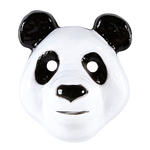 Maske Panda aus Plastik, Kindergre