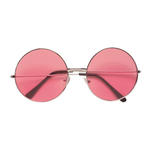 Brille 70er Jahre mit pinkfarbenen Glsern