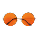 Brille 70er Jahre mit orangefarbenen Glsern