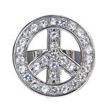 Ring, Strass, Peace & Love