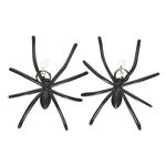 Ohrringe Spinnen, schwarz