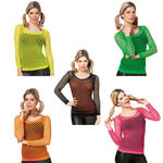 Damen-Netz-Shirt, Einheitsgre - Verschiedene Farben