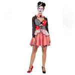 Damen-Kostm Clown Kleid Pierrot - Verschiedene Gren (S-L)