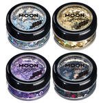 Moon Creations Glitzer-Schminkstreu holographisch, grob, 5g - Verschiedene Farben