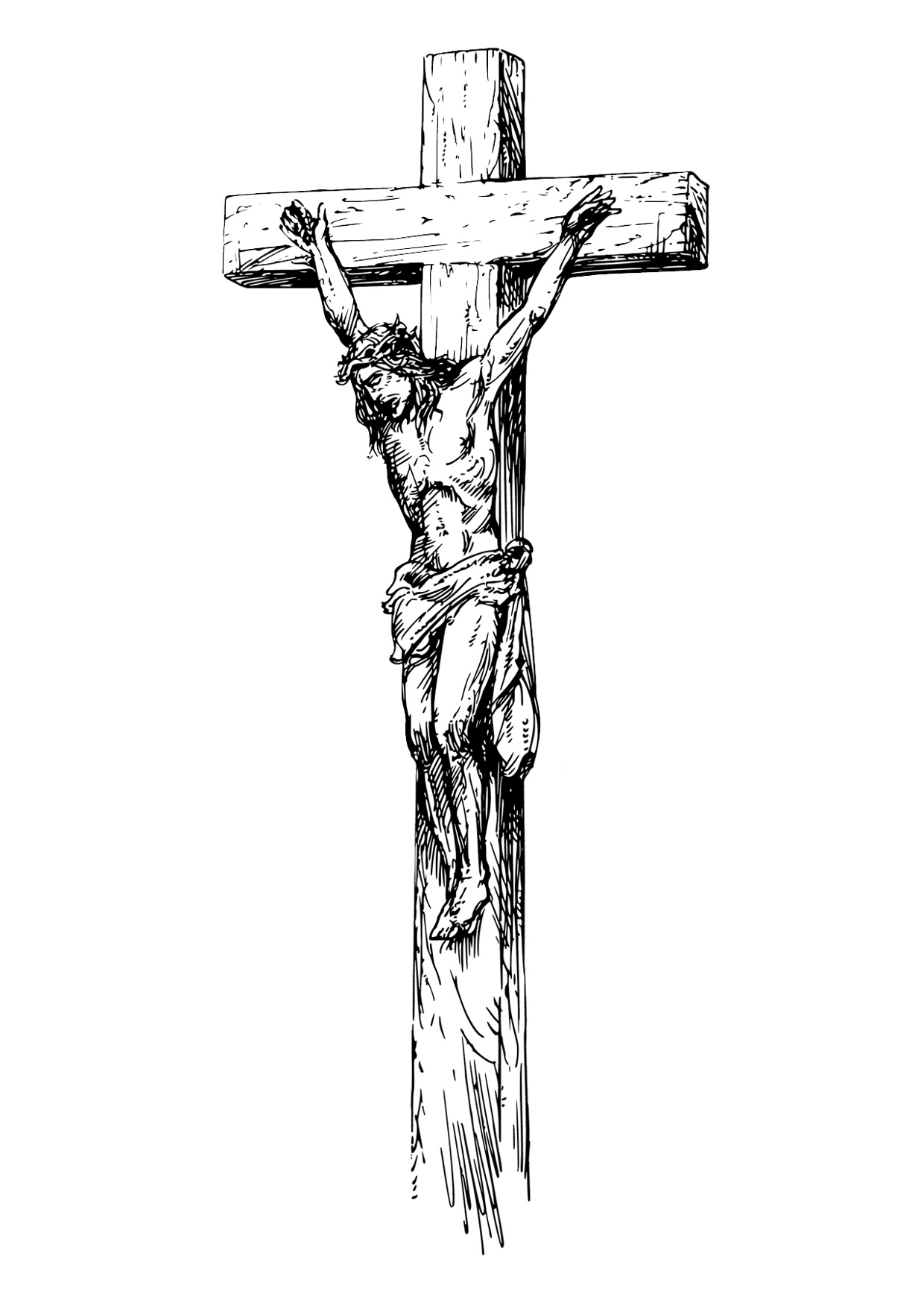 NEU Temporres Tattoo-Motiv Reality, 10,5 x 14,8cm, Prison Jesus am Kreuz Bild 2