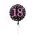Folienballon Sparkle Pink 18th, ca. 45 cm - Folienballon Sparkling 18. Geburtstag Pink