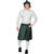 Schottenrock Tartan mit Tasche, grn, lang Bild 3