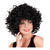 Percke Damen Candice gelockt, schwarz - mit Haarnetz Bild 2