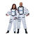 Unisex-Kostm Astronaut, wei, Gre XS