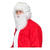 Percke Herren Nikolaus Weihnachtsmann, Set Percke und Bart, Standard, wei - mit Haarnetz Bild 4