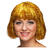 Percke Damen Lametta Flitter, Pagenkopf mit Pony glamour, Hollywood, gold - mit Haarnetz Bild 2