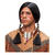 Percke Herren Indianer mit zwei gefochtenen Zpfen, schwarz - mit Haarnetz Bild 2