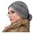 Percke Damen Oma Gromtterchen mit Knoten Dutt und Brille, silbergrau - mit Haarnetz Bild 2