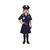 Kinder-Kostm Polizistin, blau, Gr. 116