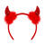 NEU Haarreif Teufelshrner mit Pailletten, rot