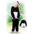 SALE Kinder-Kostm Overall Panda, Gr. M bis 140cm Krpergre - Plschkostm, Tierkostm