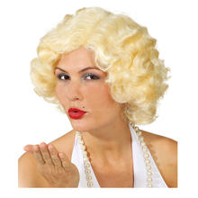 Percke Damen mittellang, leicht gelockt, Marilyn, blond