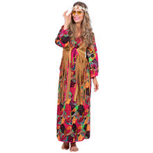 Damen-Kostm Hippie Kleid bunt, Gr. 36