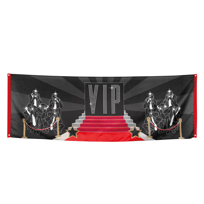 NEU Banner VIP, roter Teppich, 74×220 cm Hollywood NEU Banner VIP, roter Teppich, 74×220 cm Hollywood